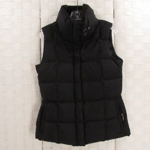 Eddie Bauer Zipper/Snap Goose Down Puffer Vest S